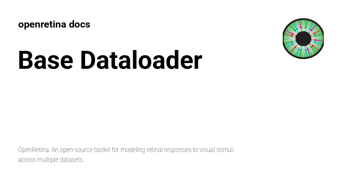 Base Dataloader - openretina docs