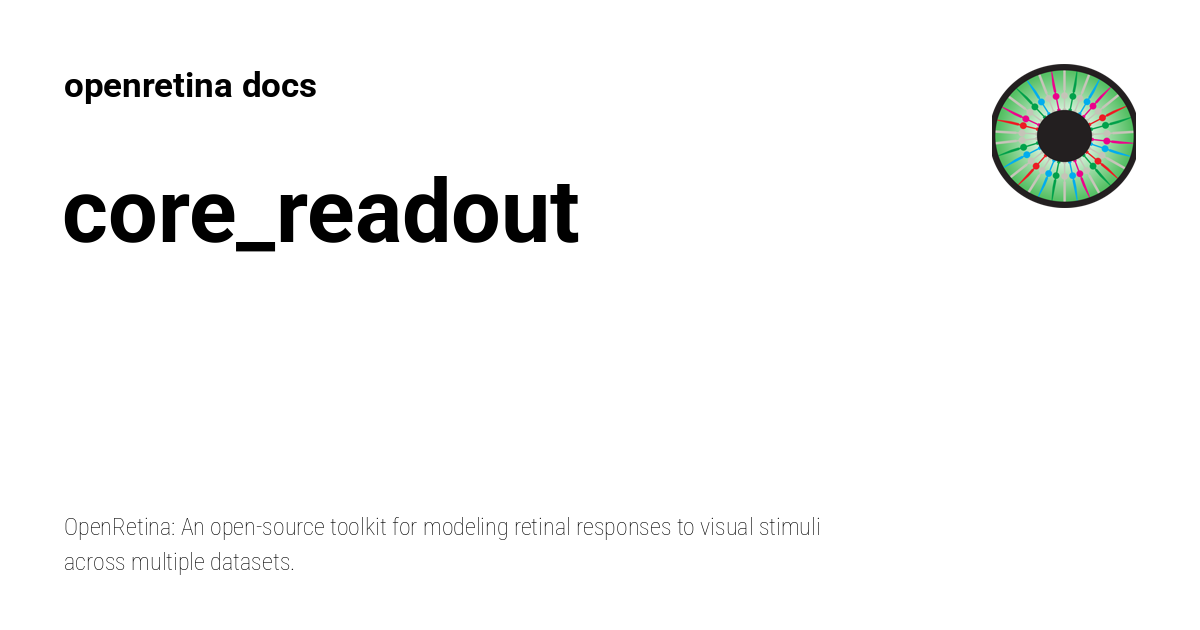core_readout - openretina docs