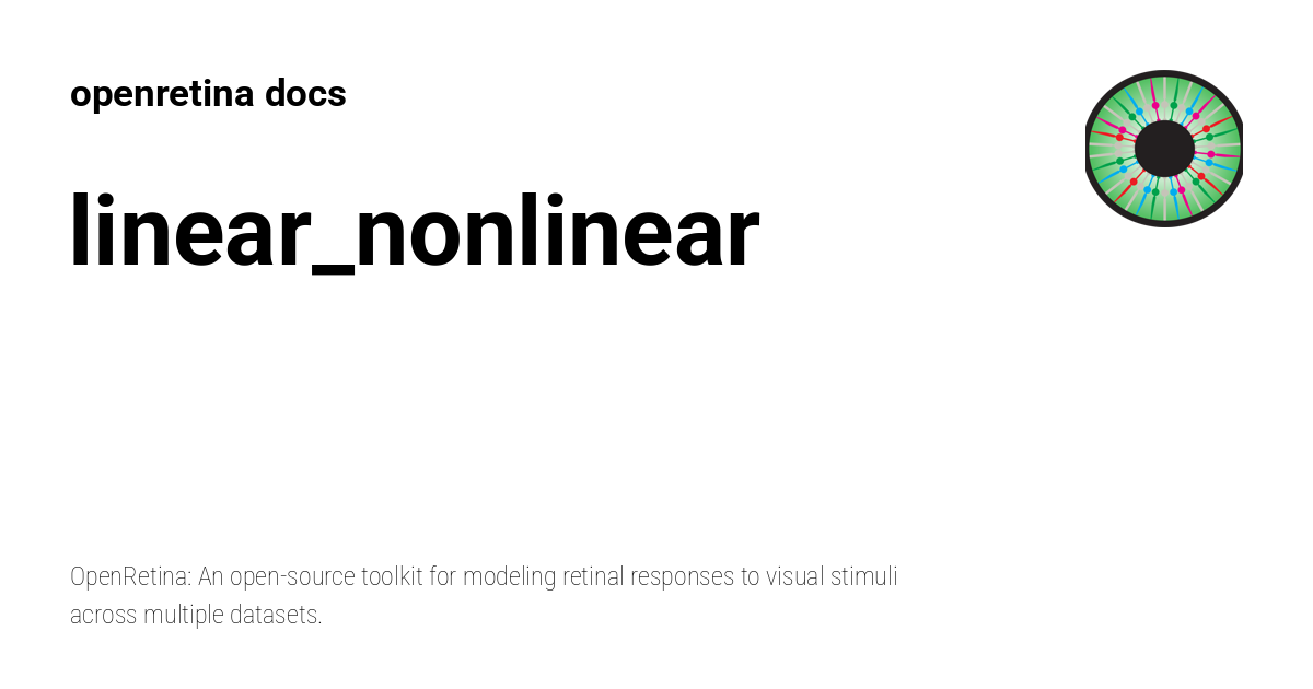 linear_nonlinear - openretina docs