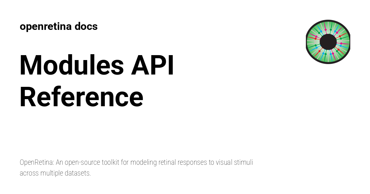 Modules API Reference - openretina docs