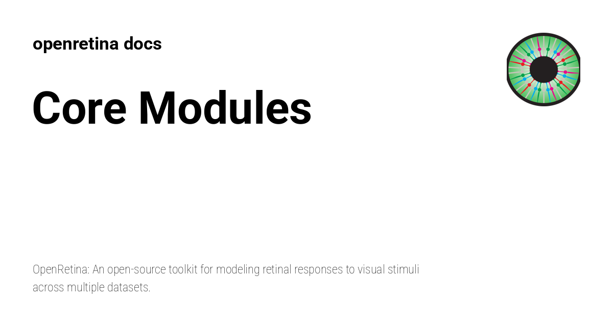 Core Modules - openretina docs