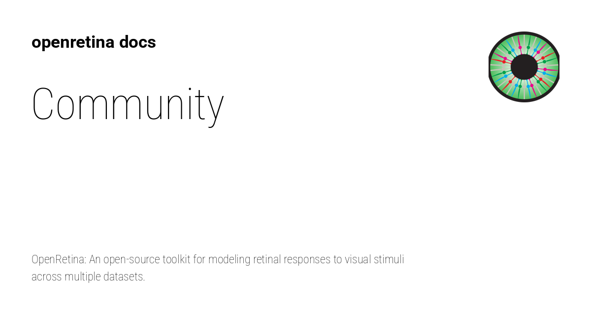 Community - openretina docs