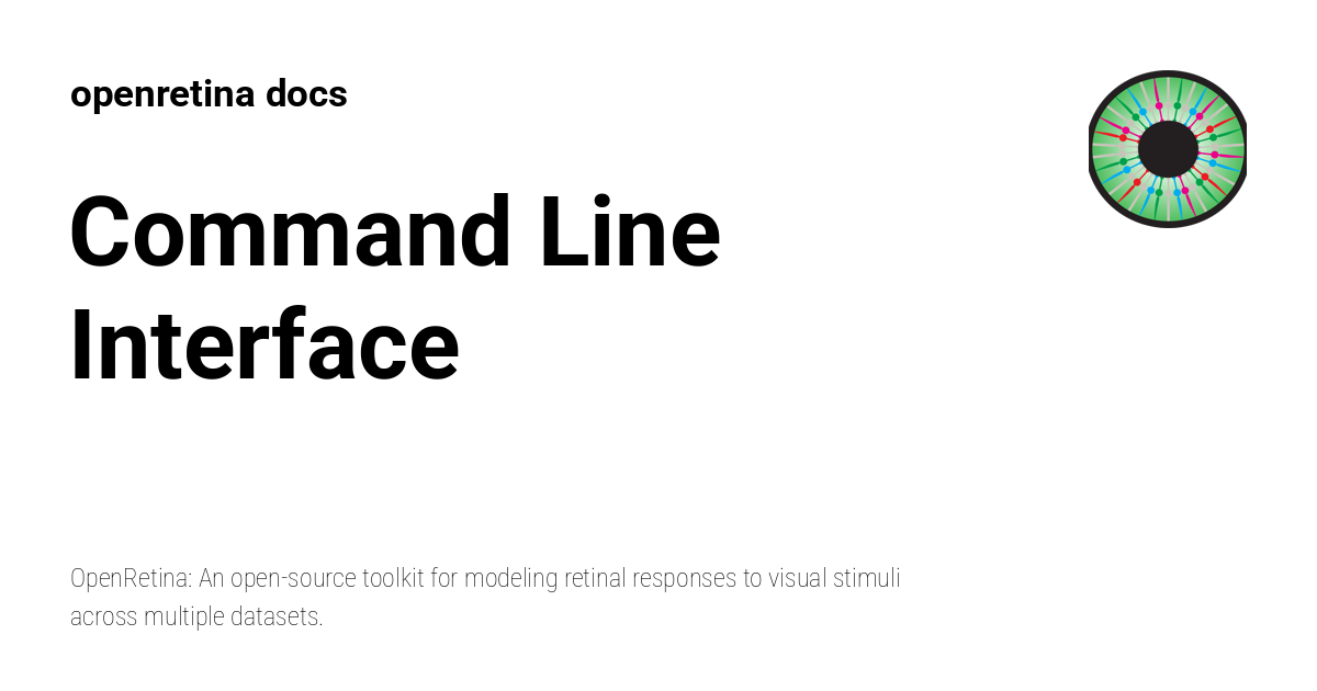 Command Line Interface - openretina docs