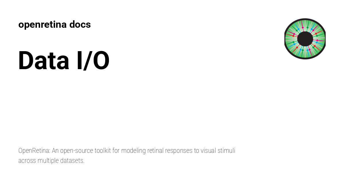 Data I/O - openretina docs