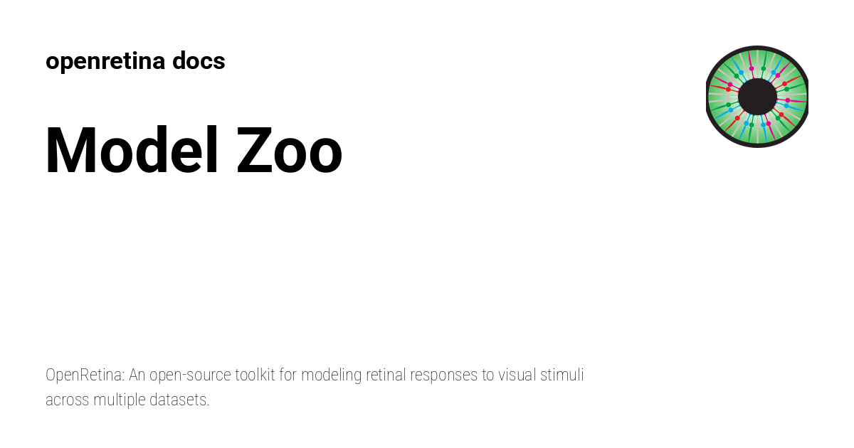 Model Zoo - openretina docs