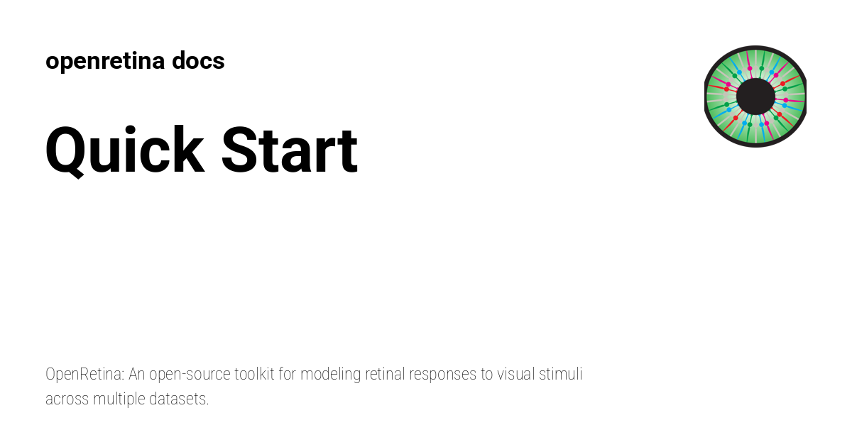 Quick Start - openretina docs