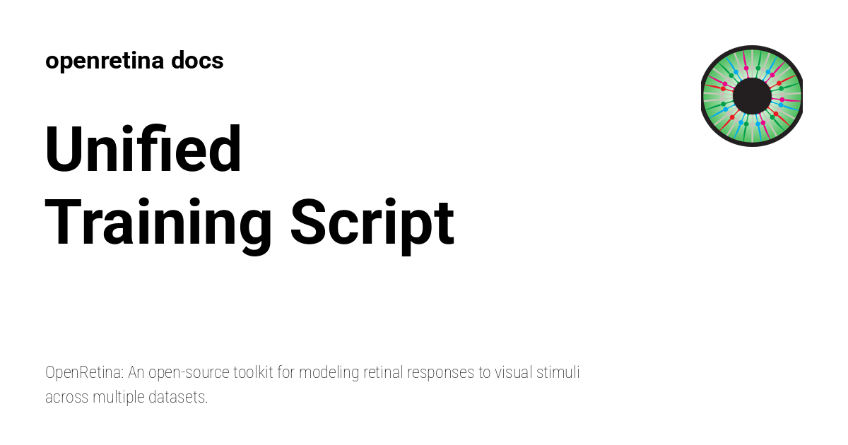 Unified Training Script - openretina docs